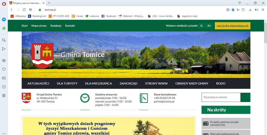Portal www.tomice.pl w corocznej statystyce