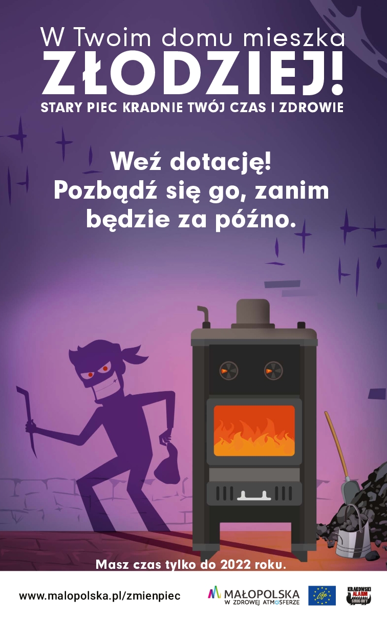 W Twoim domu mieszka złodziej! Kampania na rzecz czystego powietrza w Małopolsce
