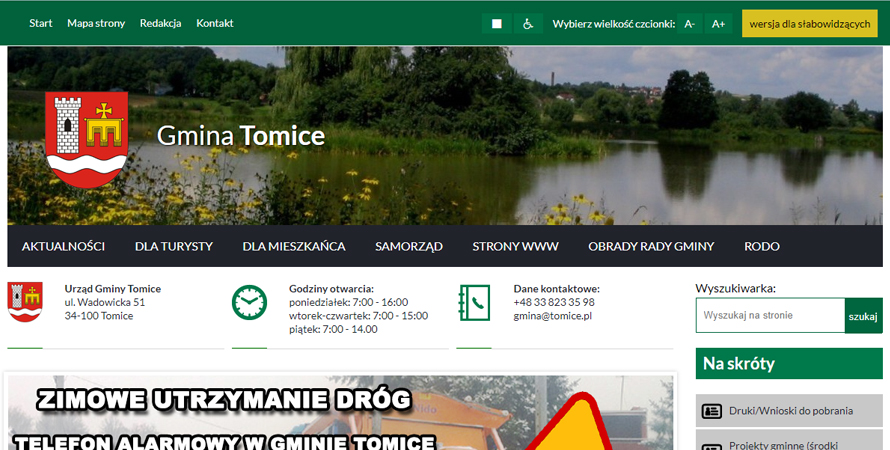 Portal www.tomice.pl w podsumowaniu